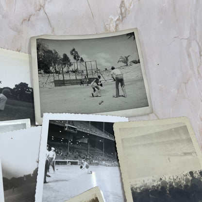 Large lot of 19 Early Original Photographs of People Playing Baseball TJ9