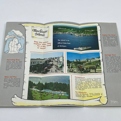 1960s Mackinac Island MI Tourist Attractions Brochure AC1