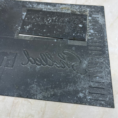 Vintage Newspaper Ad Printing Plate FAIRWAY Salted Nuts TC9-7