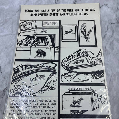 1979 NEW NOS Decorcal Sports & Wildlife Decal W-25 Salmon Fishing FL5