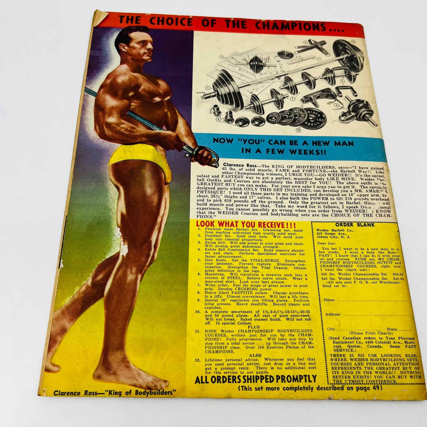 MUSCLE POWER Nov 1949 Body Building Magazine Floyd Page Mr. America BA2