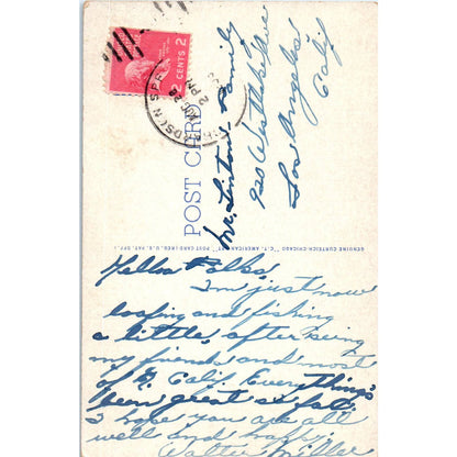 Stanislaus River California c1910 - Original Postcard TJ9-P1