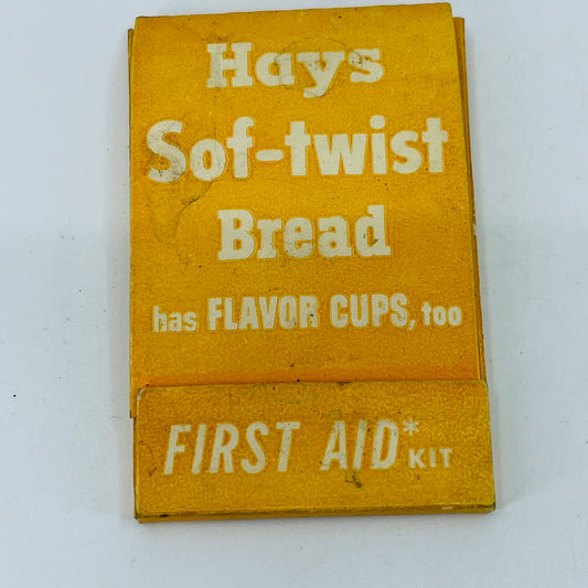 Vintage 1950s Advertising First Aid Kit Hays Sof-twist Bread and Flavor Cups SA3