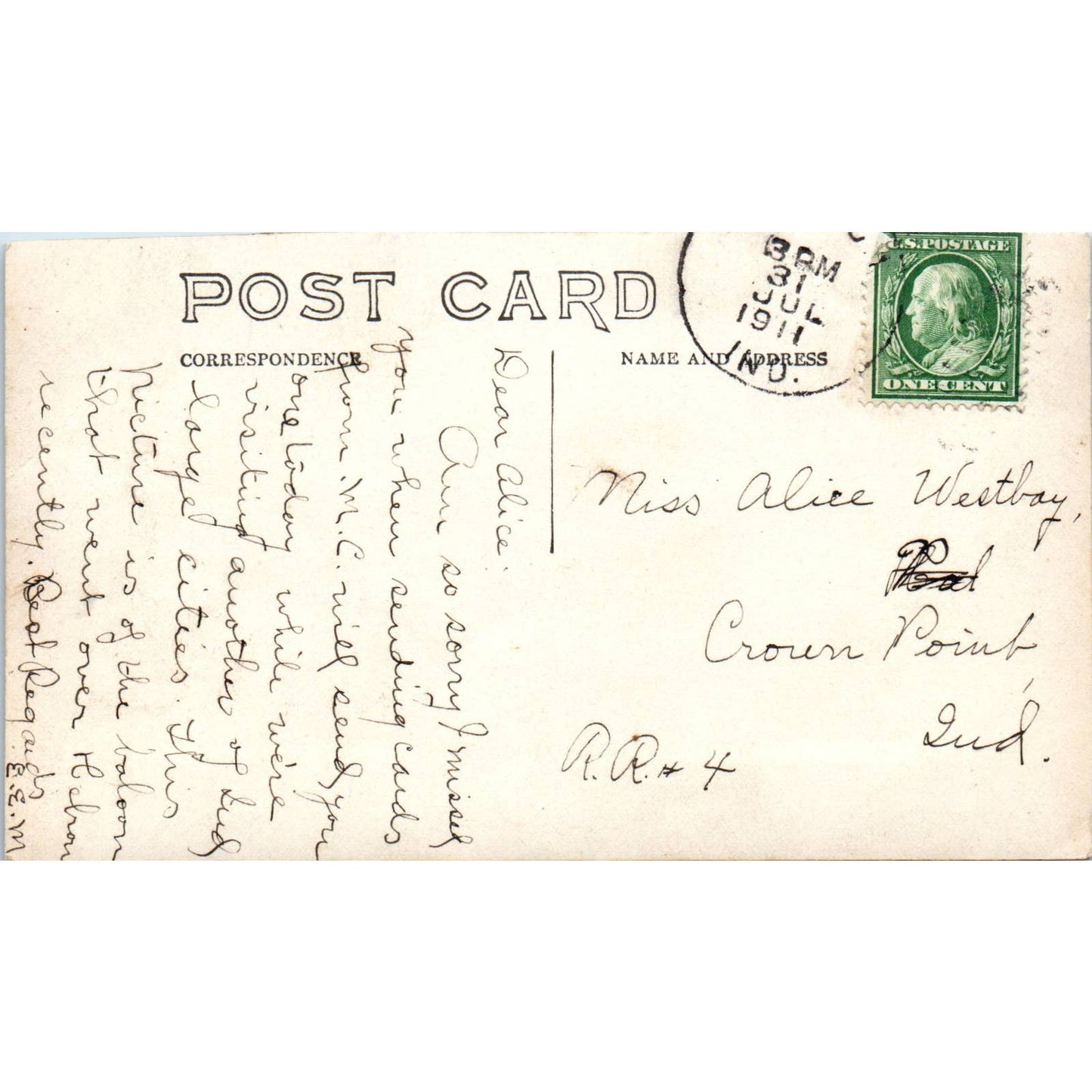 Antique Postcard RPPC Hot Air Balloon 1910 SE8