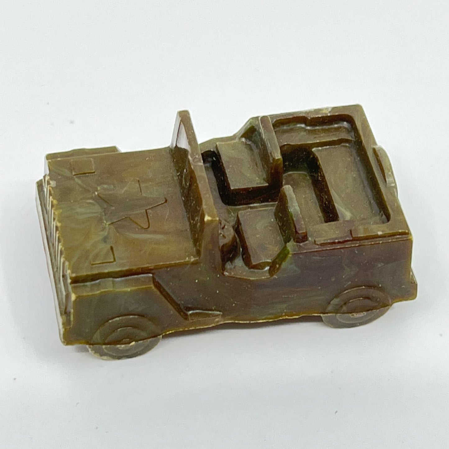 1950s Miniature Mohawk Military Jeep in Green Celluloid SC3