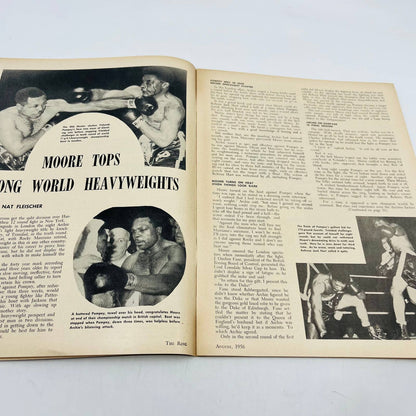 1956 Aug - The Ring Boxing Magazine Floyd Patterson Hurricane Moore Fullmer TA5