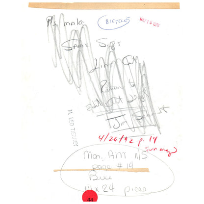 1976 Press Photo Cycling Man Riding Vintage Bike in the Park 8x10" AD3