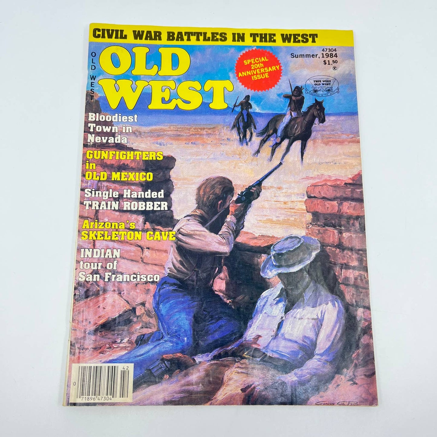 1984 Summer Old West Magazine Bloodiest Town In Nevada Mexico Gunfighters TE2