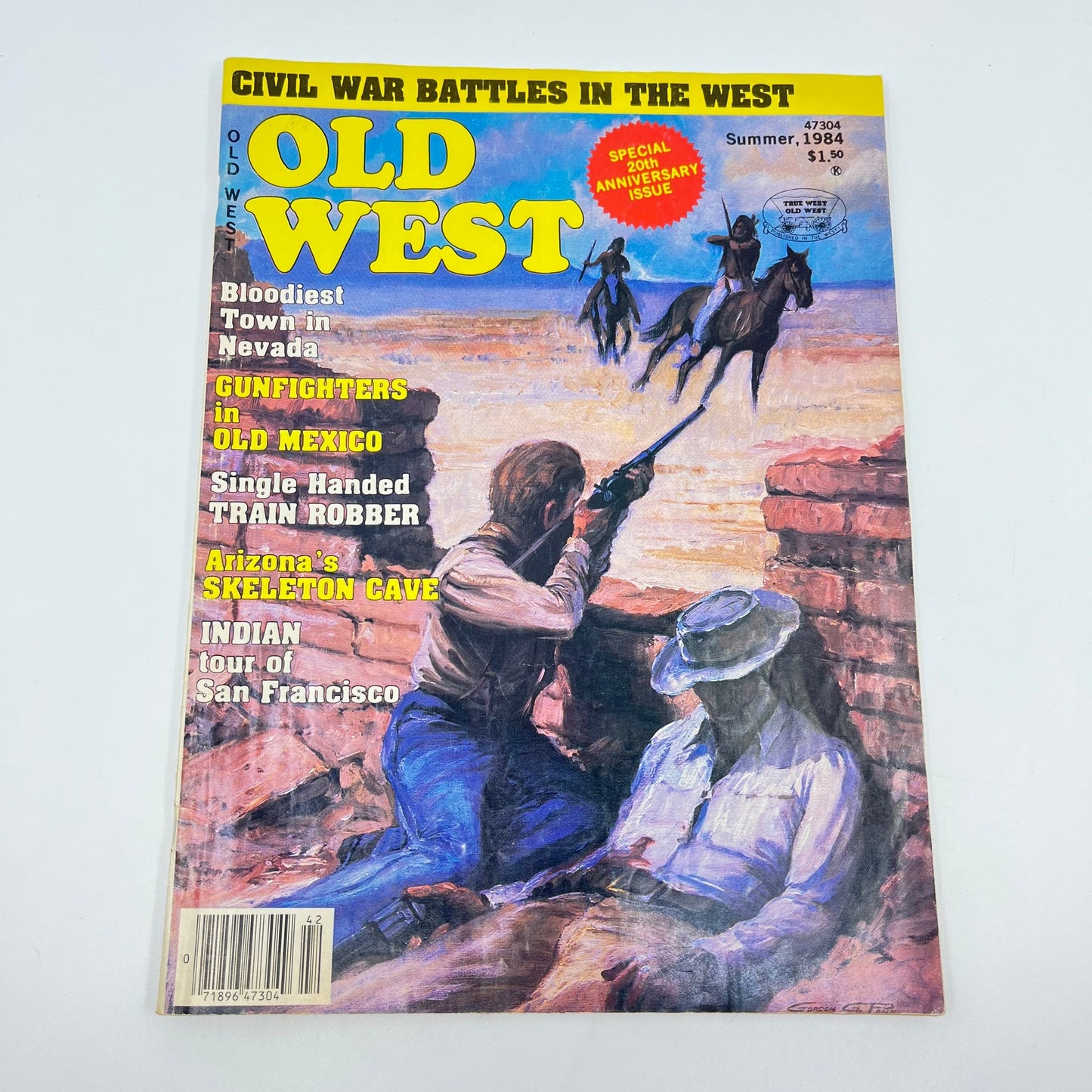1984 Summer Old West Magazine Bloodiest Town In Nevada Mexico Gunfighters L1-3