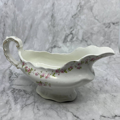 Antique John Maddock And Sons Royal Vitreous China Porcelain Gravy Boat TA1