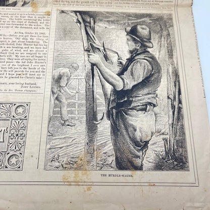 1881 Aug British Workman Newspaper #320 The Nobleman’s Offer Engraving FL3