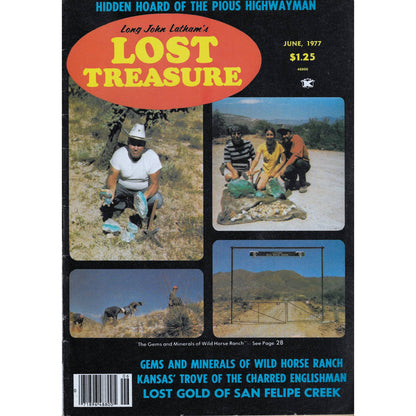 Long John Lathams Lost Treasure Magazine Lost Mines, Buried, Sunken June 1977 M1