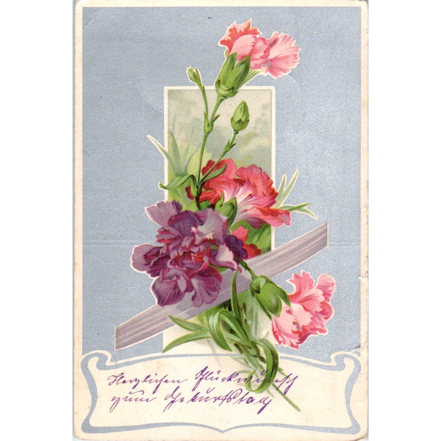 WWI German 1916 - Original Postcard TJ7-RP3