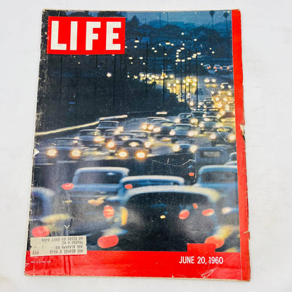 Life Magazine June 20, 1960 - Traffic Jam Los Angeles Freeway TA8