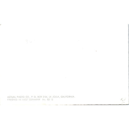 Coronado Ferry & San Diego Skyline RPPC Original Postcard TK1-P12