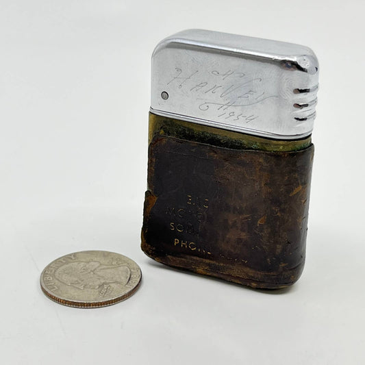 1950s Metal Brass Zippo Lighter Eastern Motor Sales Somerset PA SC6