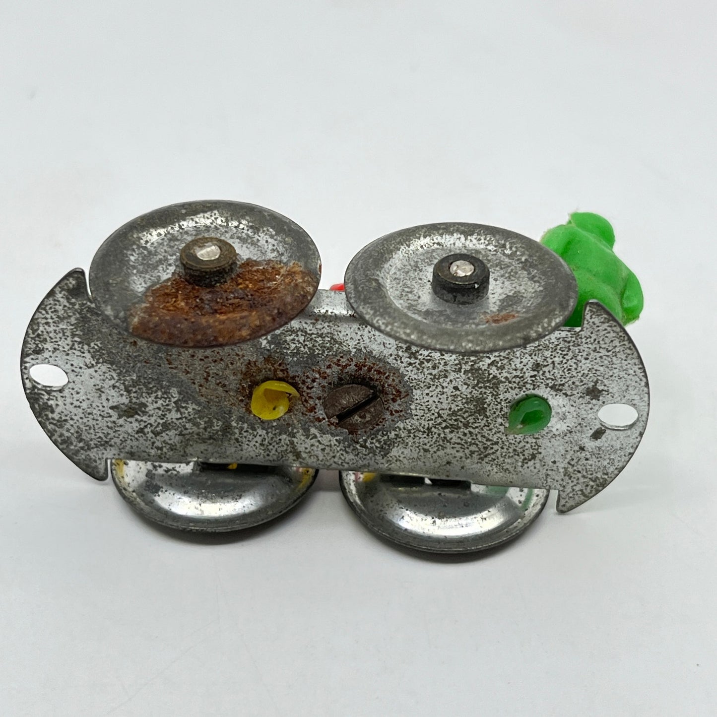 Vintage Train Pump Cart Tin Toy Celluloid Men SE9