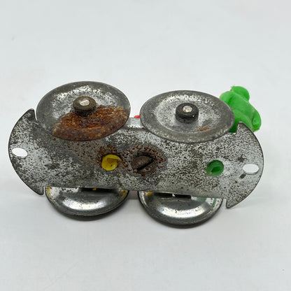 Vintage Train Pump Cart Tin Toy Celluloid Men SE9