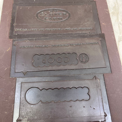 Vintage Newspaper Ad Printing Plate Flong Superior, Rice lake WI Norway MI TC9-2