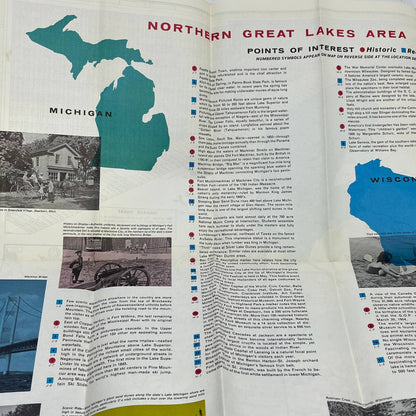 Vintage 1963 Northern Great Lakes Area Tour Guide Blue Waters Country TG1