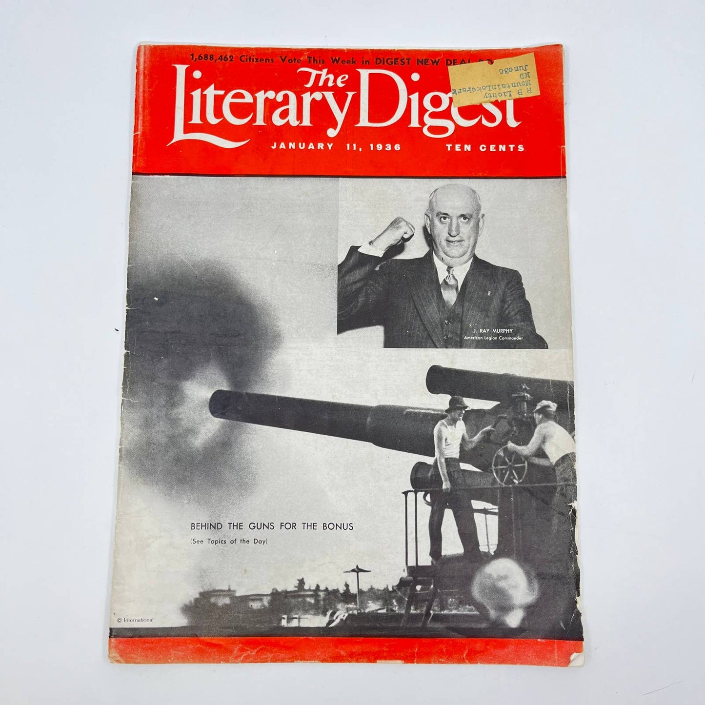 1936 The Literary Digest Jan 11 Ethiopia War Roosevelt Nazi Germany New Deal TA3