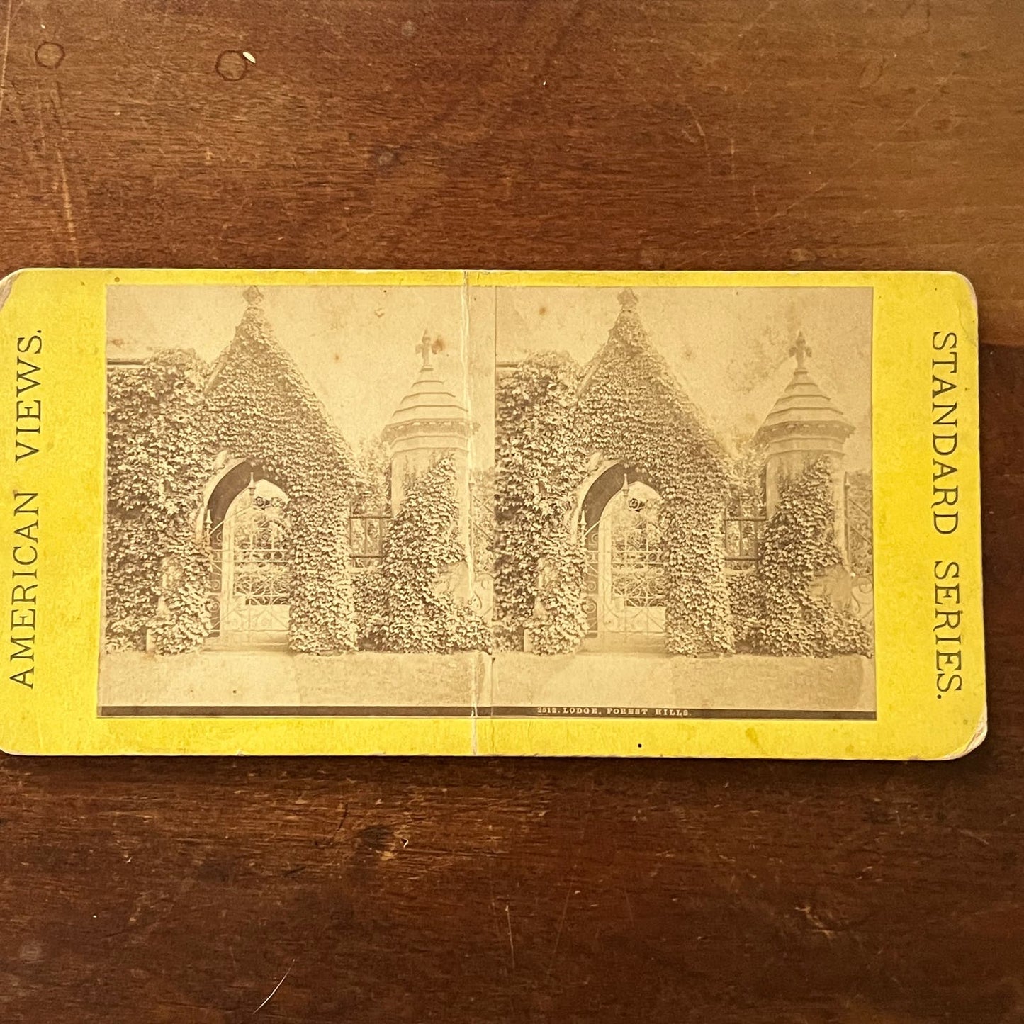 Lodge at Forest Hills NY Antique Stereoview Card TJ9-V2