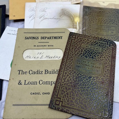 1917-1965 Huge Genealogy Lot Ray & Helen Markley Cadiz Ohio TJ8