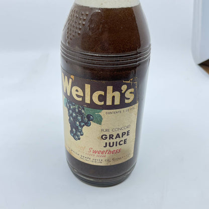1950s Welch's 1.5 pts Howdy Doody Grape Juice Bottle UNOPENED TE5