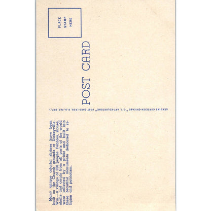 Christ The King, Dickeyville Wisconsin Original Postcard TJ9-P3