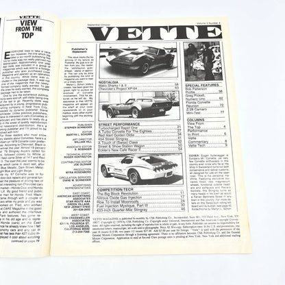 1979 Sept - VETTE Magazine Corvette TECH: NITROUS OXIDE GAS TG1