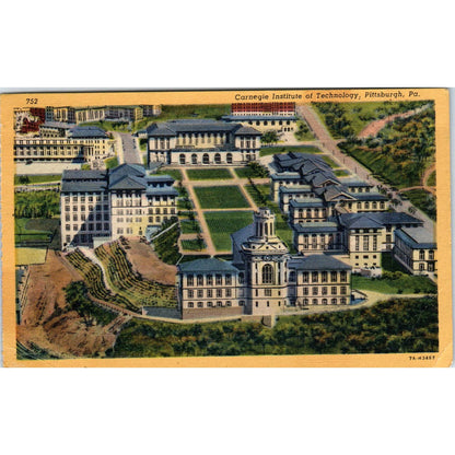 Vintage Postcard Carnegie Institute of Technology Pittsburgh PA TD8-P2