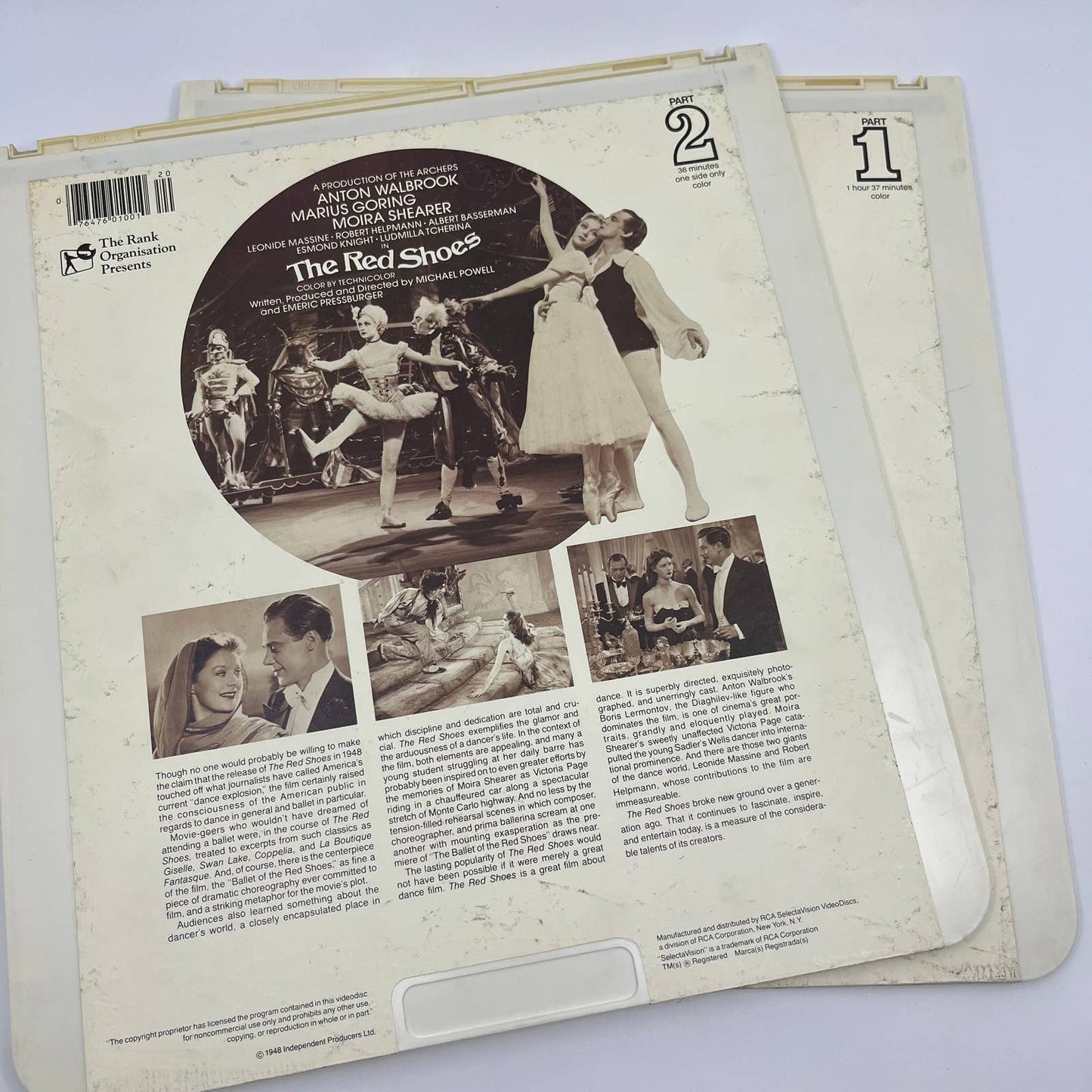 The Red Shoes Part 1 & 2 - RCA Selectavision CED VideoDisc TG5