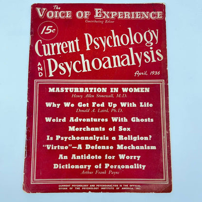 1936 April - Current Psychology and Psychoanalysis Magazine TF3