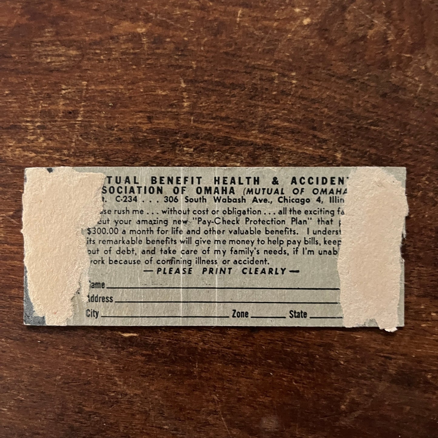 Paycheck Protection Plan Advertising Matchbook Cover MM11-8