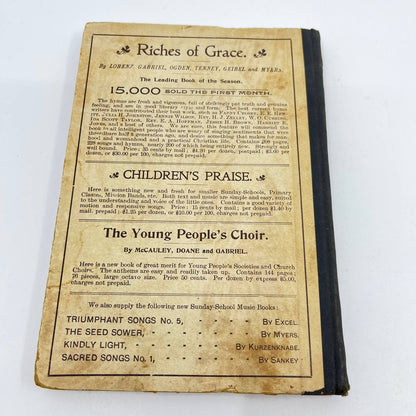 1899 The Voice Of Melody Hymn Book By E. S. Lorenz, Church Songs Music TE2