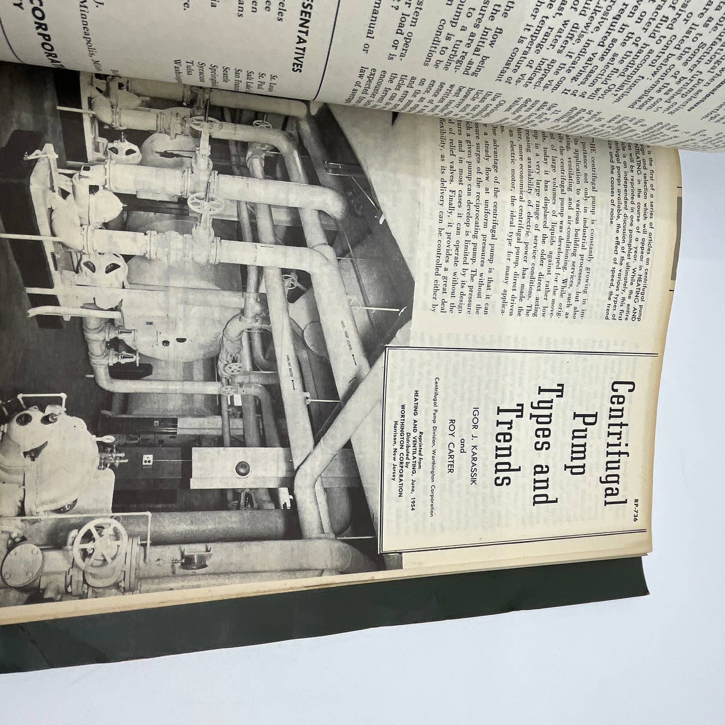 1950s Worthington Pump and Machinery Corporation Binder of Manuals TH3