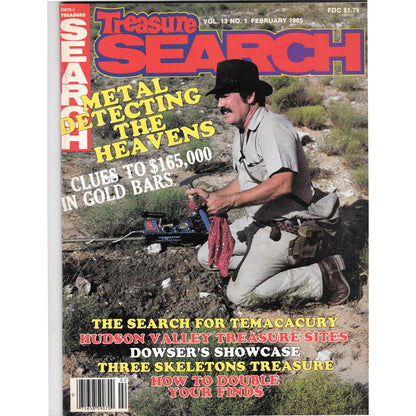 Treasure Search Magazine 1985 February Metal Detecting Gold Diamonds M2