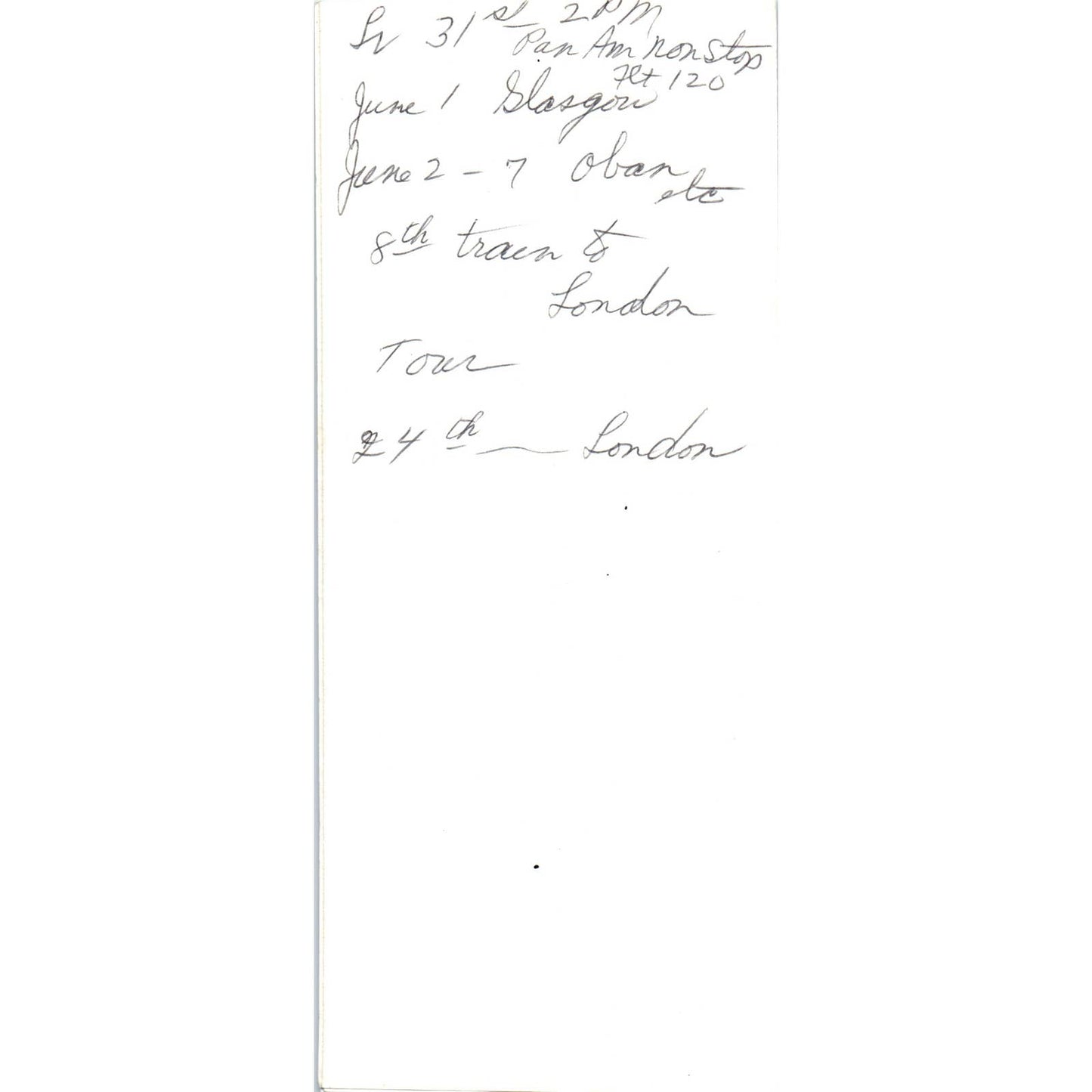 1983 Globus Gateway Travelling Itinerary & List of Hotels AD7