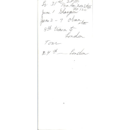 1983 Globus Gateway Travelling Itinerary & List of Hotels AD7