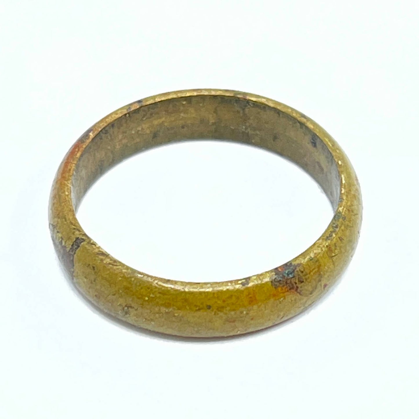 Antique Solid Brass Men's Wedding Band Ring Size 9 SD6