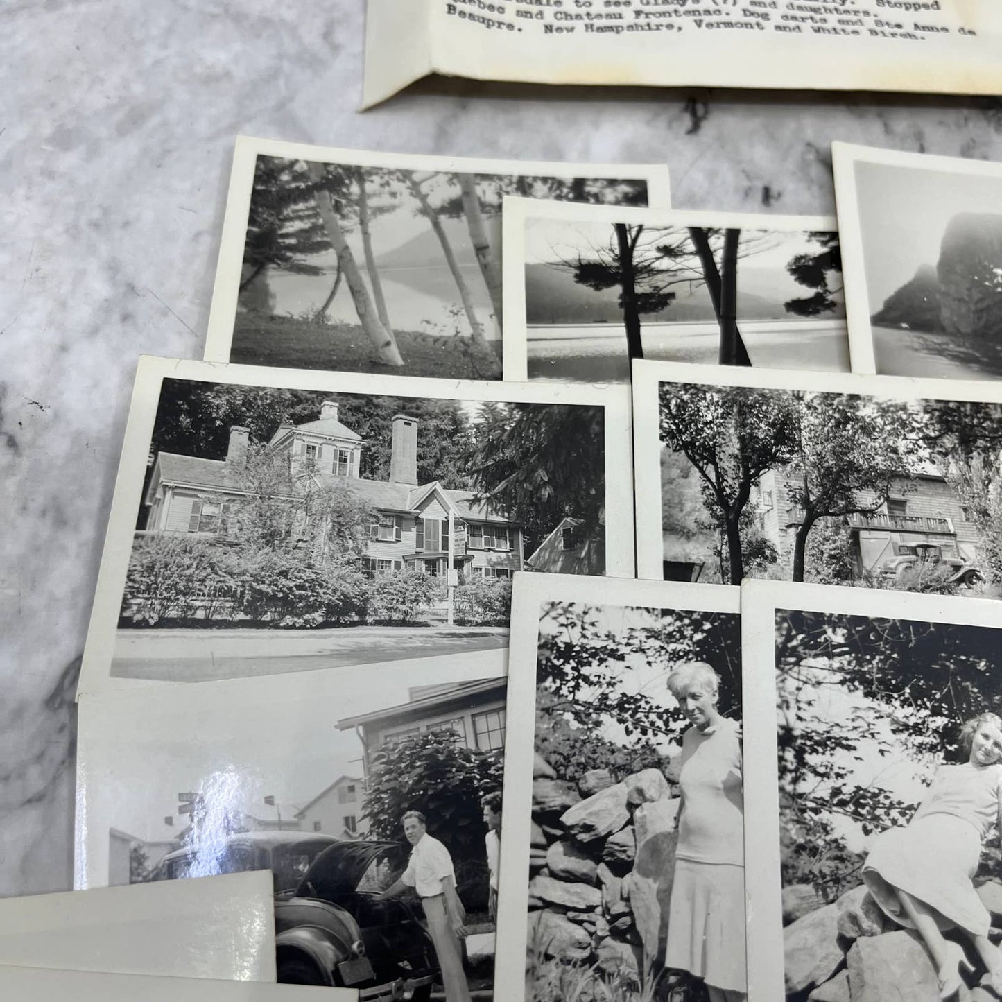 1932 Collection of Photos & Negatives East Coast Vacation Views TJ9-PG6