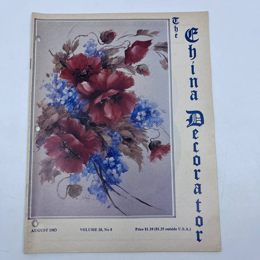 1983 August - The China Decorator Magazine - Poppy Tile Lolita de Smith TH8