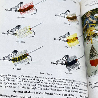 1929 PFLUEGER FISHING TACKLE Pocket Catalog No. 149 w/ Publisher's Letter TF7