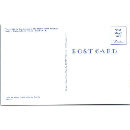 Doll & Toy Exhibit Museum of Staten Island HS NY Original Postcard PB9