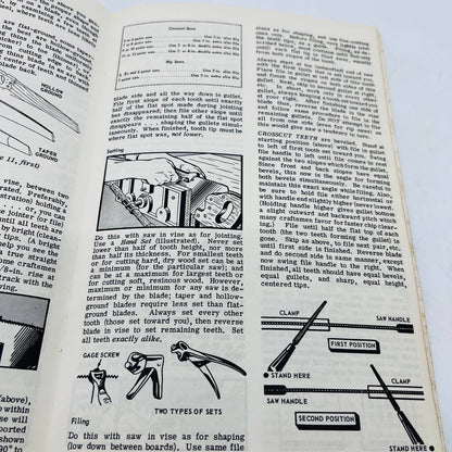 1966 Sears Craftsman How To Sharpen Handbook 200 Illustrations BA2