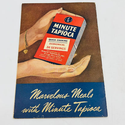 1938 Miss Dine About Town: Marvelous Meals with Minute Tapioca Cookbook TA8