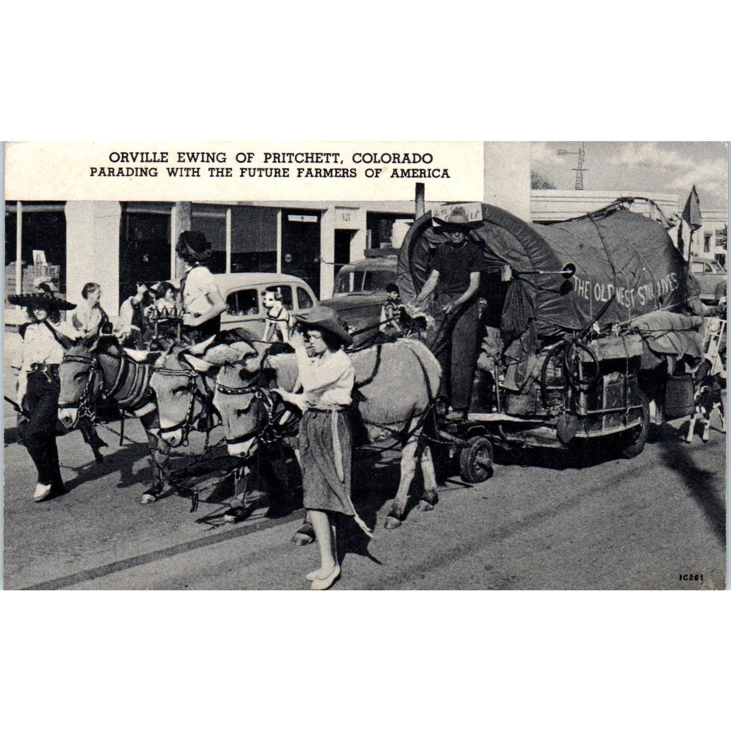 Orville Ewing Pritchett Colorado w/ Future Farmers of America Postcard TK1-28