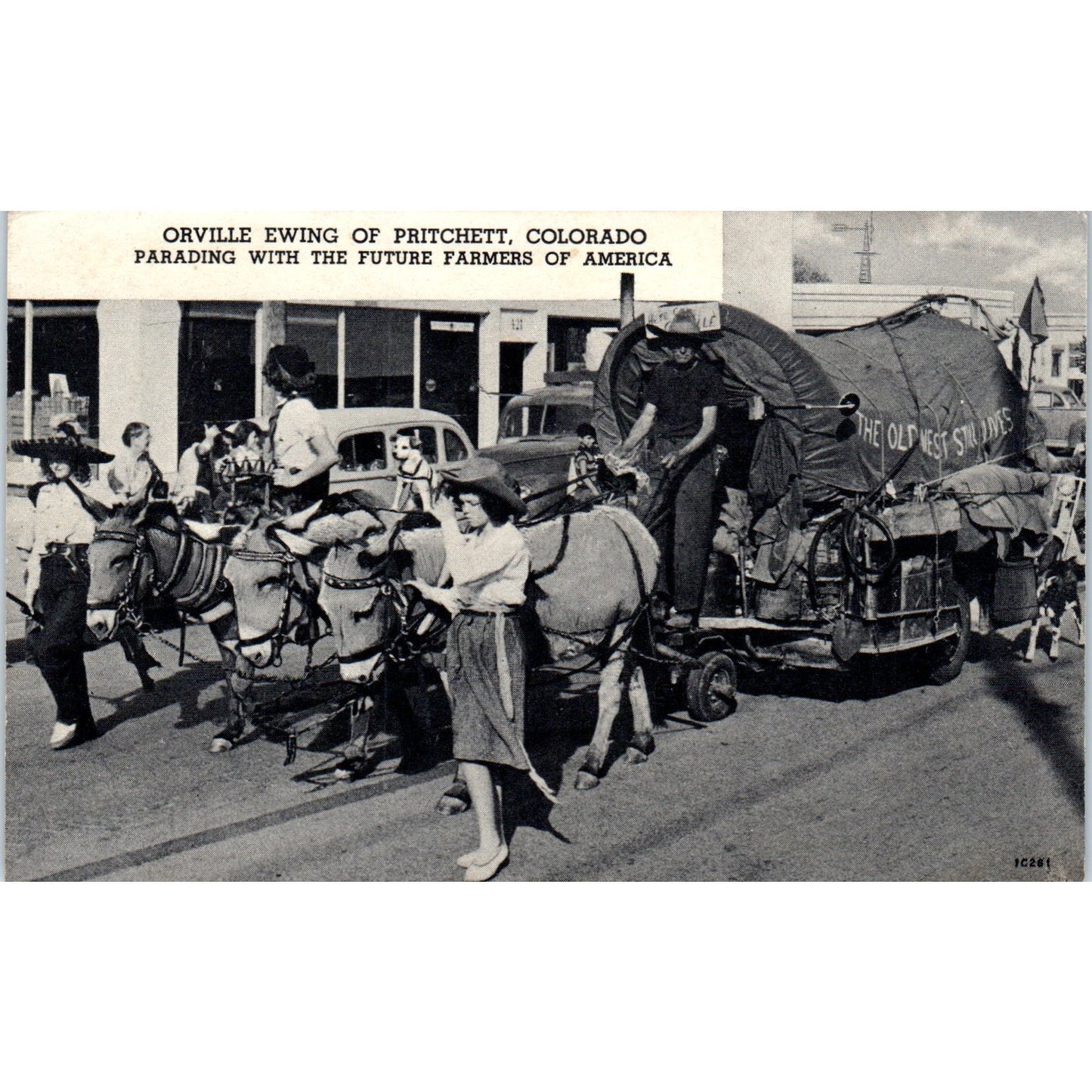 Orville Ewing Pritchett Colorado w/ Future Farmers of America Postcard P2-2