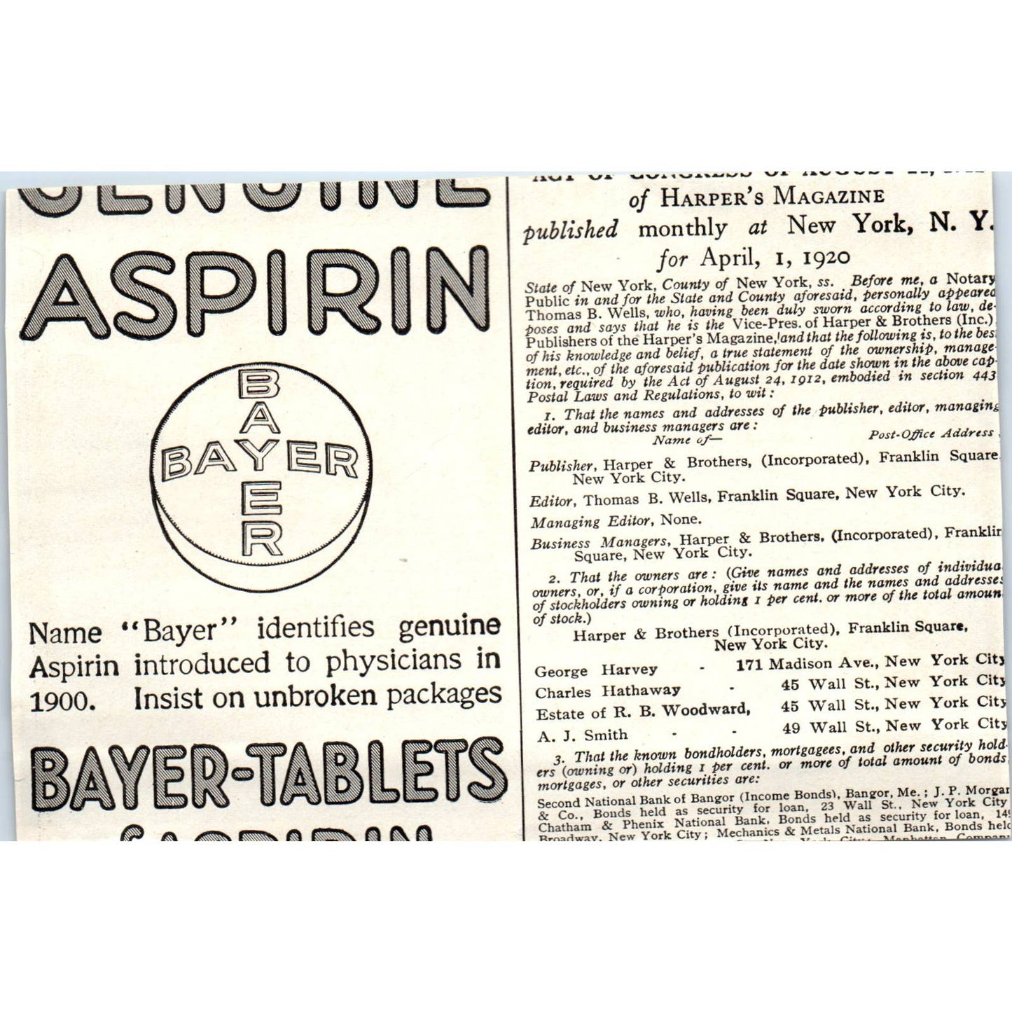 c1920 Harper's Magazine Ad -  Red Gum Cabinet Wood Memphis TN EA3