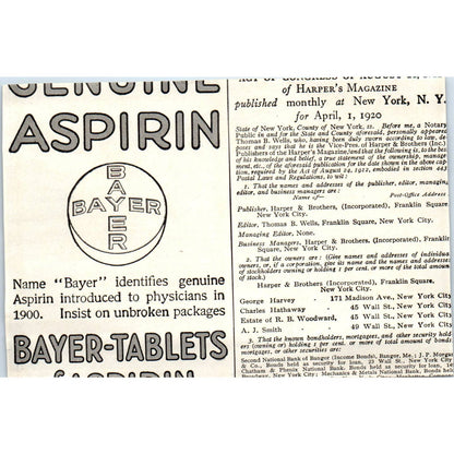 c1920 Harper's Magazine Ad -  Red Gum Cabinet Wood Memphis TN EA3